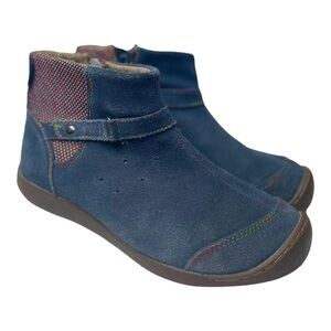Keen Girls Blue Suede Ankle Boots